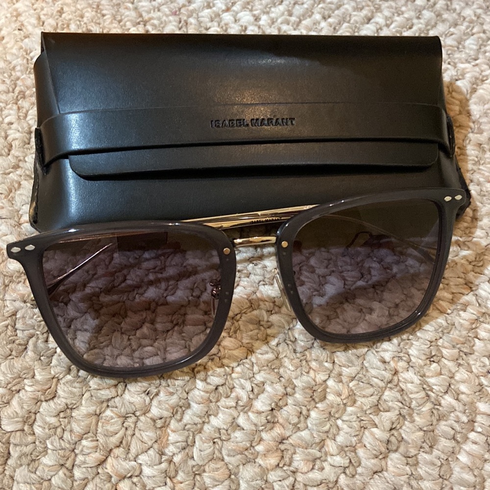 Isabel Marant Black and Gold Sunglasses - Picture 3 of 6